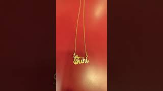 Name locket chain shorts sort jewellery short goldjwellry viral [upl. by Eissim]