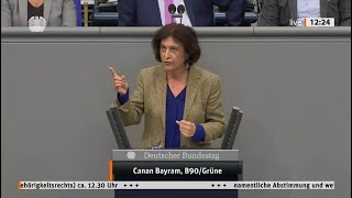 IRRSINN GRÜNINNEN  REDE CANAN BAYRAM  GRÜNE  19JANUAR IM DEUTSCHEN BUNDESTAG IN BERLIN [upl. by Isidoro]