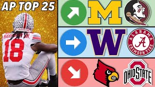 AP Top 25 College Football Rankings Just Dropped l Find out my instant reaction to the rankings [upl. by Yellek]