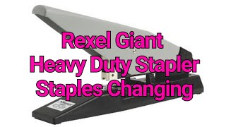 Rexel Giant Heavy Duty Stapler  Staples Changing [upl. by Yssep]