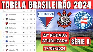 TABELA CLASSIFICAÇÃO DO BRASILEIRÃO 2024  CAMPEONATO BRASILEIRO HOJE 2024 BRASILEIRÃO 2024 SÉRIE A [upl. by Dodds]