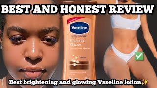 Best Vaseline lotion 2023✨Glow skinVaseline lotion 4 Smooth radiant skinVaseline cocoa glow Review [upl. by Strickler]