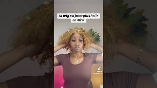 Transformation de perruque hair cheveux perruque hairtyles naledji naturalhair hairtok short [upl. by Trista262]