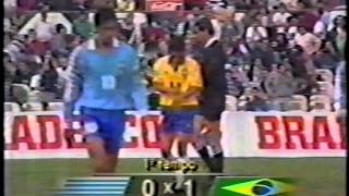 Uruguai 1x1 Brasil Eliminatórias 1993 Globo [upl. by Eymaj43]