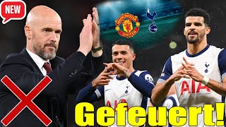 Tottenham Hotspur siegt mit Timo Werner in Old Trafford Erik ten Hag wird sofort gefeuert [upl. by Jayne]