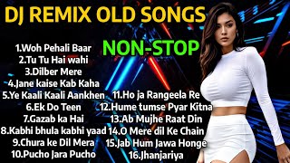 DJ REMIX OLD SONGS  DJ NONSTOP MASHUP 2024  80S90S HINDI SONGS  Old Remix songs HARD BASS [upl. by Nogam]