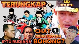 Iptu Rudiana Dinilai Berbohong Mabes Polri Ungkap Chat BBM quotGengquot Motor dan 7 Poin Toni RM Reaction [upl. by Ecnerat475]