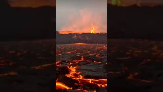 Drone vs volcano satisfying view [upl. by Ocicnarf]