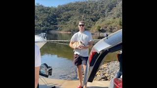 Summer Days at Lake Eildon☀️🛥️ boat boating wakeboarding houseboat fast [upl. by Aikemit]