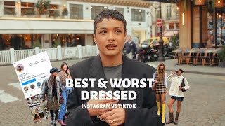 Parisians tell you WHO has the best amp worst style on Instagram TikTok Best dressed 2024 [upl. by Mika]