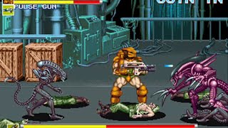 Alien vs Predator   Mame  Arcade   Full Playthrough  No Death [upl. by Quintina]