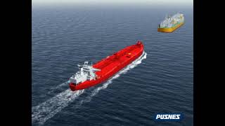 FPSO Tandem Offloading and shuttle Tanker Animation [upl. by Ainud]