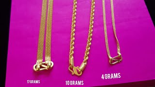 Gold chain design weight with price with length ultimate gold chain design [upl. by Suoiluj]