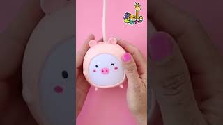 Unboxing Cute Pig Lamp  USB Rechargeable  aPasos Crafts DIY [upl. by Yrennalf203]