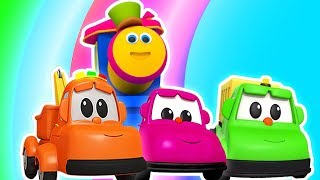 Oppimisen Värit  Street Ajoneuvojen  Opetusvideo  Learn Colors  Bob Fun Series  Kids Tv Suomi [upl. by Celle]