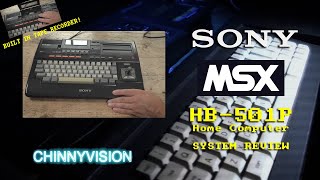 ChinnyVision  Ep 526  Sony Hit Bit 501P MSX System Review [upl. by Oigroeg]