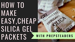 How to Make your own Silica Desiccant Packets for pennies [upl. by Abdella]