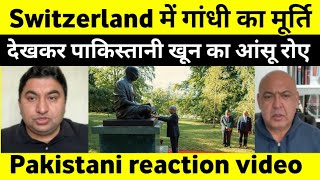 Switzerland में गांधी का मूर्ति देखकर पाकिस्तानी खून का आंसू रोए  Pakistani media funny reaction [upl. by Nomyaw]