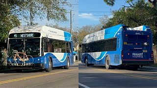 New Hart bus 2340 on Route 45 to Westshore Plaza [upl. by Alverta289]