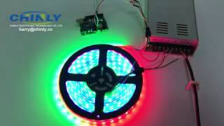 The effect of CHINLY WS2812B Individually Addressable DC5V LED Strip use with Arduino program [upl. by Qirat700]