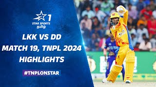 Indrajithன் அதிரடியால் 3வது வெற்றியை பதிவு பண்ணிட்டாங்க Dindigul  LKK vs DD  Match 19 Highlights [upl. by Aillicec937]