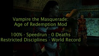 Vampire the Masquerade Age of Redemption  Solo 100 Speedrun Record  NO CHEATS NO DEATHS [upl. by Akinhoj]