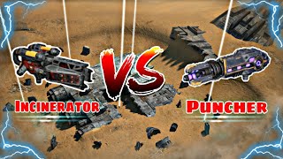 Puncher VS Incinerator Comparison in War Robots [upl. by Rutter]