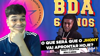 COLETIVA DE IMPRENSA BDA 8 ANOS  REACT AO VIVO [upl. by Adnirod]