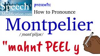 How to Pronounce Montpelier Vermont [upl. by Luaped]