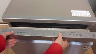 LG Dishwasher  Check and set the rinse aid level [upl. by Whelan]