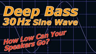 Ten Hours of 30 Hz Pure Sine Wave Super Low Bass Note [upl. by Elberfeld]