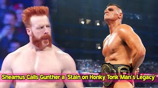 Sheamus Calls Gunther a ‘Stain on Honky Tonk Man’s Legacy’ After WWE Raw [upl. by Elicul]