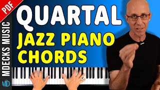 Easy Jazz Piano Exercise To Master Quartal Voicings Works for All Levels jazzpiano [upl. by Kwei]