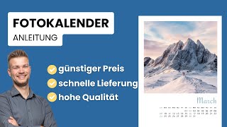 Fotokalender gestalten für 2025  Anleitung amp bester Anbieter [upl. by Jaycee]