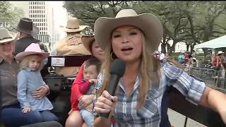 Houston Livestock Show and Rodeo Parade 2018 [upl. by Anaerb]