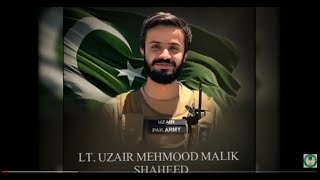 Salute  Funeral Prayers of Lieutenant Uzair Mehmood Malik Shaheed offered in Peshawar Garrison [upl. by Mitinger319]