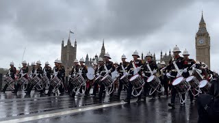 March Back to Waterloo Station after King Charles III Coronation [upl. by Auhoj]