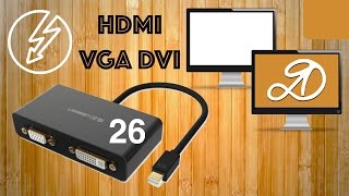 Ugreen Thunderbolt Mini DisplayPort to HDMI VGA DVI Cable adapter converter Parcel AliExpress 26 [upl. by Bonaparte139]