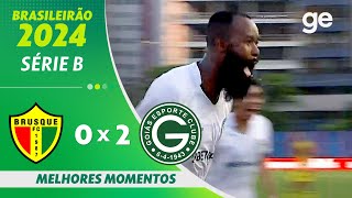 BRUSQUE 0 X 2 GOIÁS  MELHORES MOMENTOS  3ª RODADA BRASILEIRÃO SÉRIE B 2024  geglobo [upl. by Oicangi]