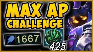 ACHIEVE MAX POSSIBLE VEIGAR DMG WITH THIS CHALLENGE MAX AP VEIGAR TOP CHALLENGE League of Legends [upl. by Jun]