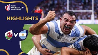 Sanchez seals stunning comeback  Wales v Argentina  Rugby World Cup 2023 Highlights [upl. by Imyaj]