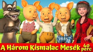 A Három Kismalac És A Farkas 🐷🐺🔴I Nati Mesék I Magyar Tündérmesék [upl. by Etteniotnna]