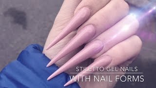 How to Do Stiletto Gel Nails  Crispynails ♡ [upl. by Gala50]