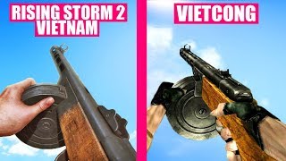 Rising Storm 2 Vietnam vs Vietcong  Weapons Comparison [upl. by Phillida]