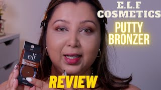 ELF Putty Bronzer Review amp First Impression  Indian Skin Tone [upl. by Phina419]