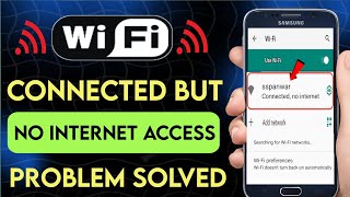 Wifi Connected but no Internet access android  Wifi connected but not working  Wifi not access fix [upl. by Walrath]