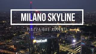 SKYLINE MILANO  PIAZZA GAE AULENTI [upl. by Schlessel776]