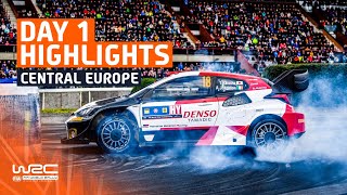 Day 1 Highlights  WRC Central European Rally 2023 [upl. by Minda]