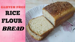 Gluten Free Rice Flour Bread with Psyllium Husk Very Soft and Easy to Make [upl. by Cassilda]