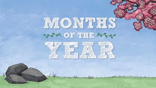 Months Of The Year  Nursery Rhymes for kids  More [upl. by Howey]